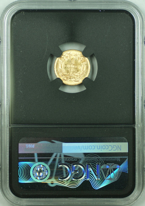 Deadwood Collection LIMITED Offering 1856 Upright 5 Type 3 $1 Gold NGC MS-61 CAC