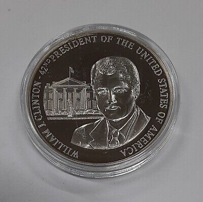 Bill Clinton-US Presidents American Mint 33MM Copper-Nickel Round