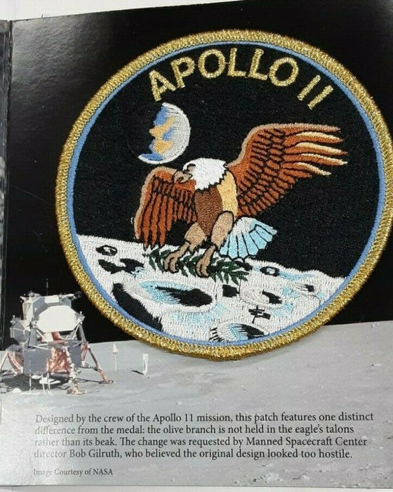 Apollo 11 50th Ann Robbins Medal/Patch Set Mans 1st Lunar Landing in Folder