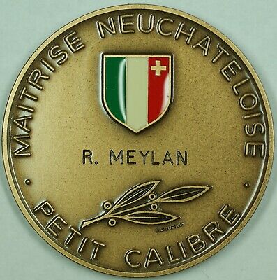 ND Neuchatel Switzerland - Swiss Shooting Medal R1021a in Original Case