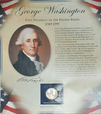 PCS George Washington BU Presidential 1 Coin Stamp Set in