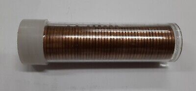 1968-S US Lincoln Cents BU Roll 50 Coins Total in Coin Tube