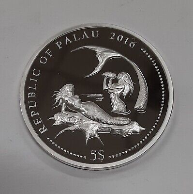 Palau 5 dollars Marine Life Protection Whales PR68 PCGS silver