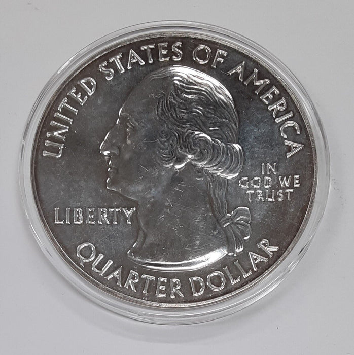 2011 United States ATB Chickasaw N.R.A. 5 Ozt .999 Fine Silver Quarter UNC Coin