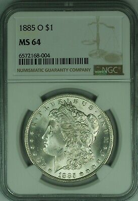 1885-O Morgan Silver Dollar $1 NGC MS-64 (46)