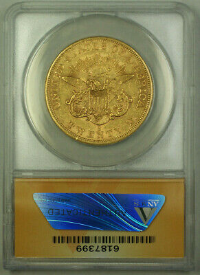 1861-S Liberty Double Eagle $20 Gold Coin ANACS AU-50