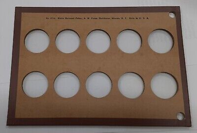 Empty Vintage Nat'l Coin Album Page Commemorative Halves No.375A /Wayte Raymond