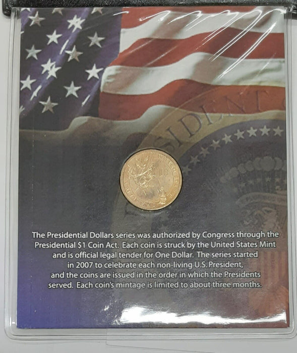 2007 George Washington Presidential $1 Coin Uncirculated w/Stamp in FCM Folder