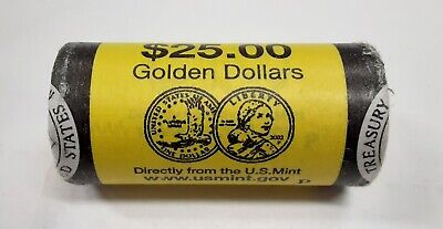 2002-P BU Roll of 25 Sacagawea Native American $1 Dollar Coins