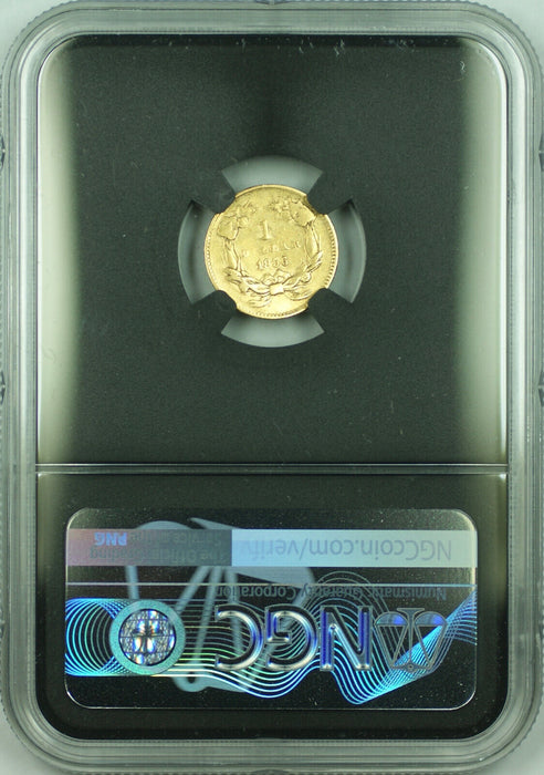 Deadwood Collection LIMITED Offering 1856 Upright 5 Type 3 $1 Gold NGC Fine Det.