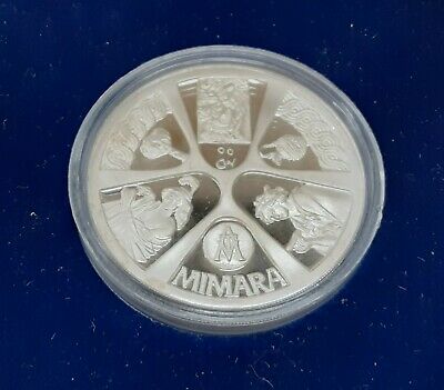 1990 Republic of Yugoslavia Croata .925 Silver Medal in Case