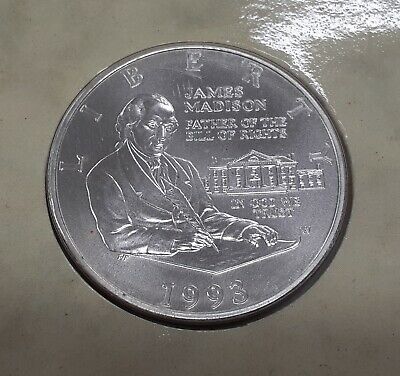 1993 Limited Edition Ser. No. Bill of Rights UNC Silver 50c Coin in Folder