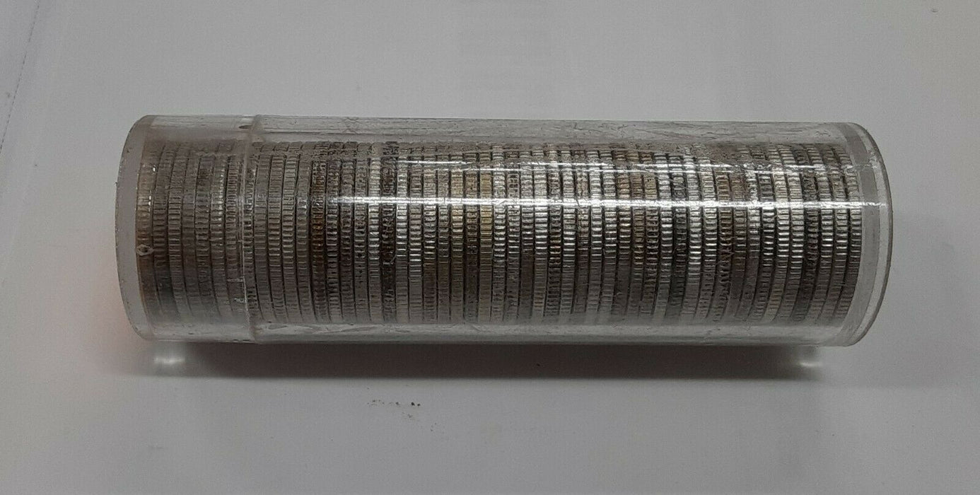 1955-S Roosevelt 90% Silver Dimes - 50 BU Coin Roll