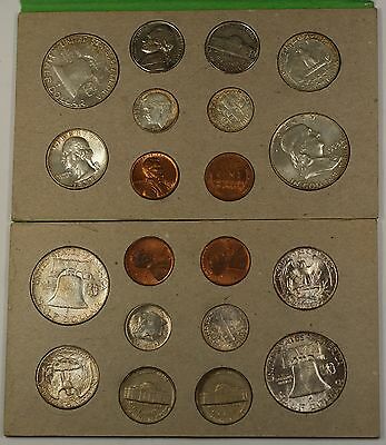 1958 P&D U.S. Naturally Toned Complete Double Mint Set 12 Silver Coins 20 Total