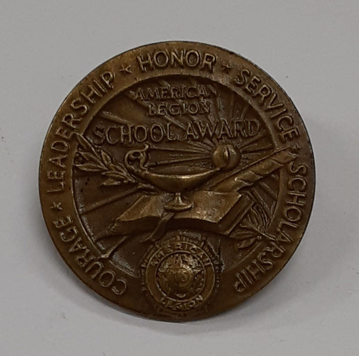 American Legion School Award 2.5 Inch Bronze Medal w/Small Pin by MACo