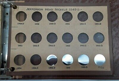 The National Coin Album Set Jefferson Nickels 1938-1956 NO.358-1A-C *NO COINS*