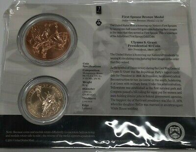 2011 Presidential $1 Coin & First Spouse Bronze Medal in OGP - The Grant's