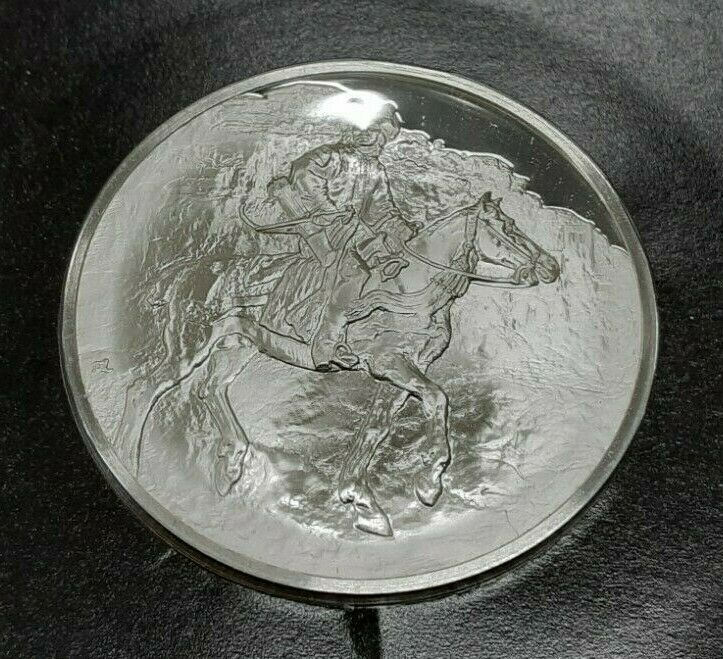 Franklin Mint Genius/Rembrandt PR .925 Silver Medal-The Polish Rider in Card