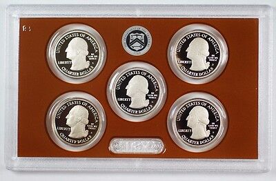 2013-S United States ATB Quarters Proof Set 5 GEM Coins ONLY--NO Box or COA