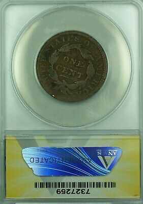 1834 Coronet Head Large Cent ANACS GOOD-6 Details Damaged (41)