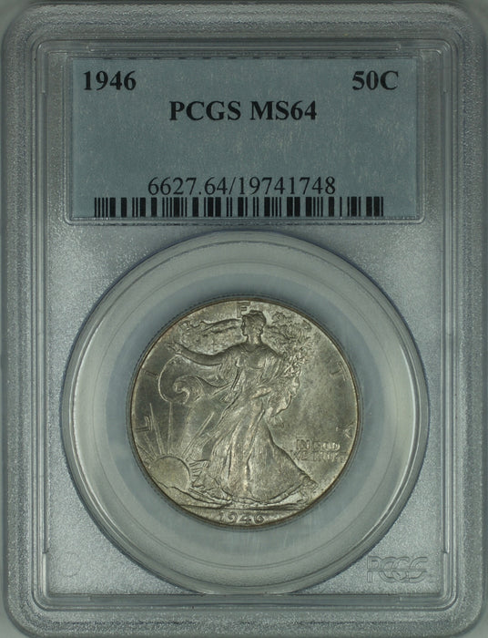 1946 Walking Liberty Half Dollar, PCGS MS-64 *Toned*