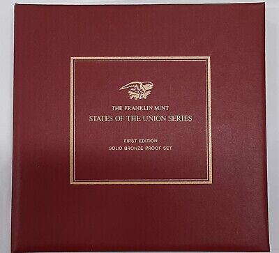 The Franklin Mint States of the Union Series 50 Bronze Proof Medals Set