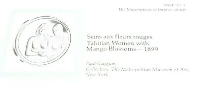 Masterpieces of Impressionism Gold Plated .925 Silver PR Medal - Tahitian Women