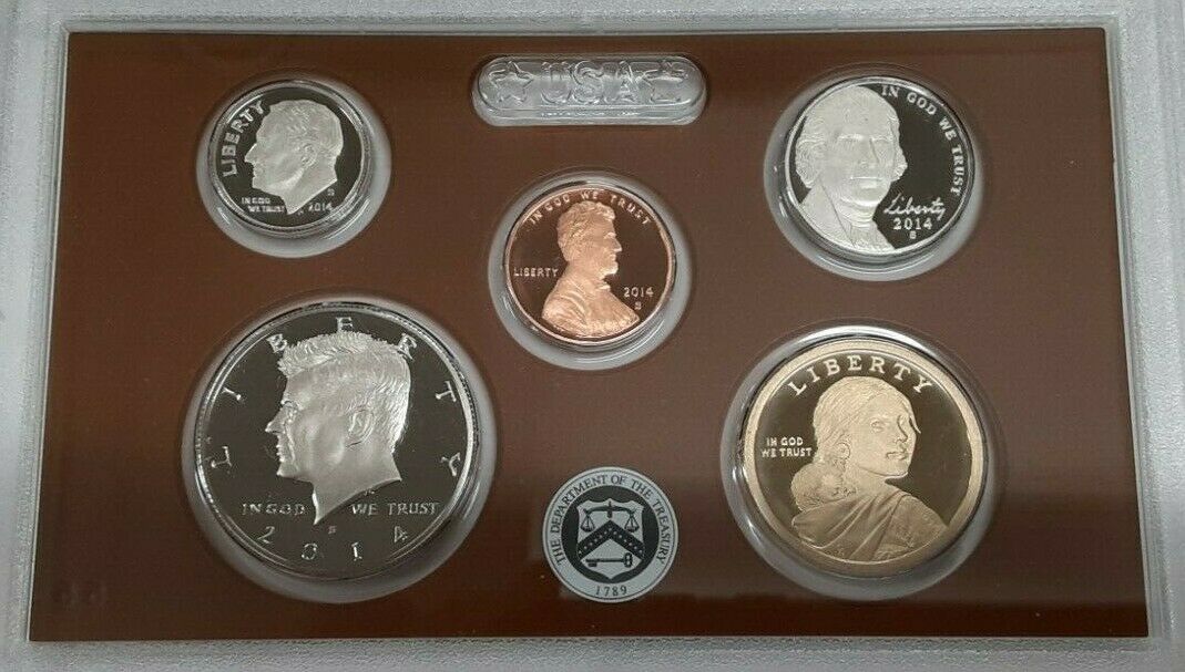 2014-S US Mint 14 Coin Proof Set as Issued in Original Mint Packaging
