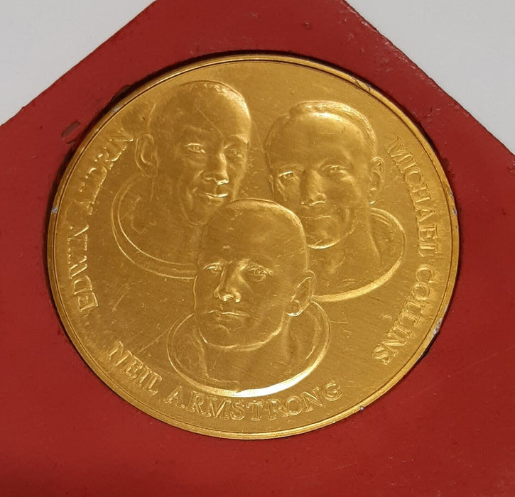 Apollo XI Bronze Medal 1st Lunar Landing 1969 Aldrin Armstrong Collins