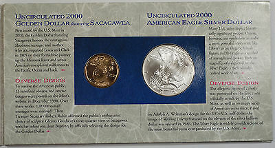 The United States Millennium Coinage and Currency Set Silver $1 and Crisp Note