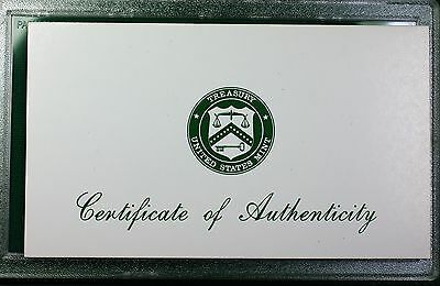1996-S US Mint Proof Set 5 Gem Coins w/ Box & COA