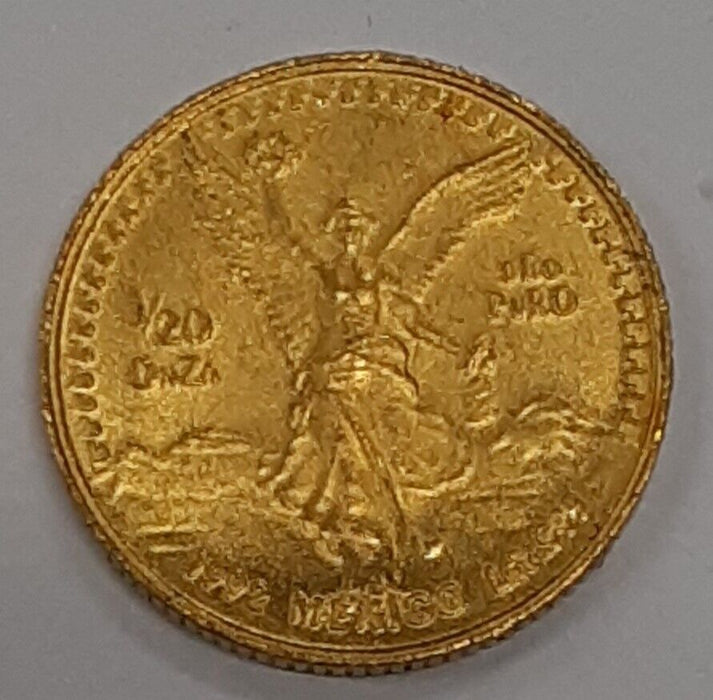 1992 Mexico 1/20 Troy Ounce .999 Fine Gold Coin - See Photos