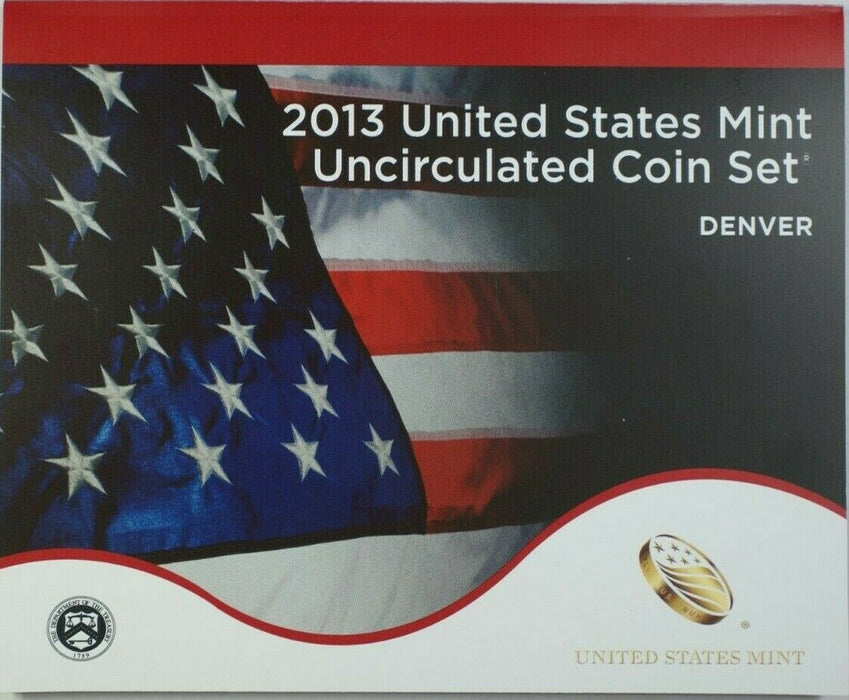 2013 United States Mint Uncirculated Coin Set P&D In OGP