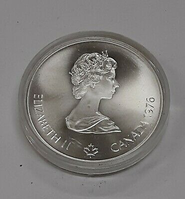 1976 Canada RCM 5 Dollar Silver 1976 Montreal Olympic Games Village Silver Coin