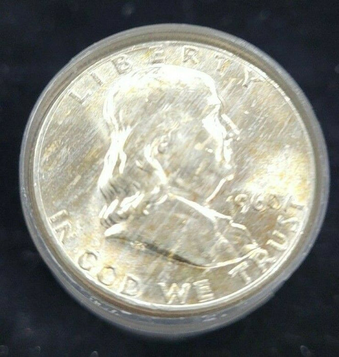 1960 Franklin Silver Half Dollar Roll - 20 BU Coins in Tube