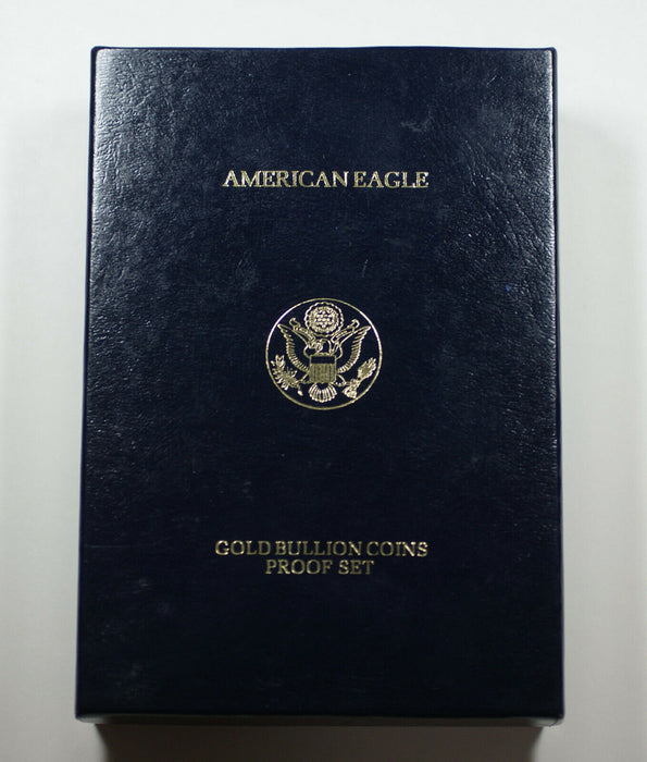1988 American Eagle Gold Proof 4 Coin Set AGE in Box w/ COA Roman Numerals