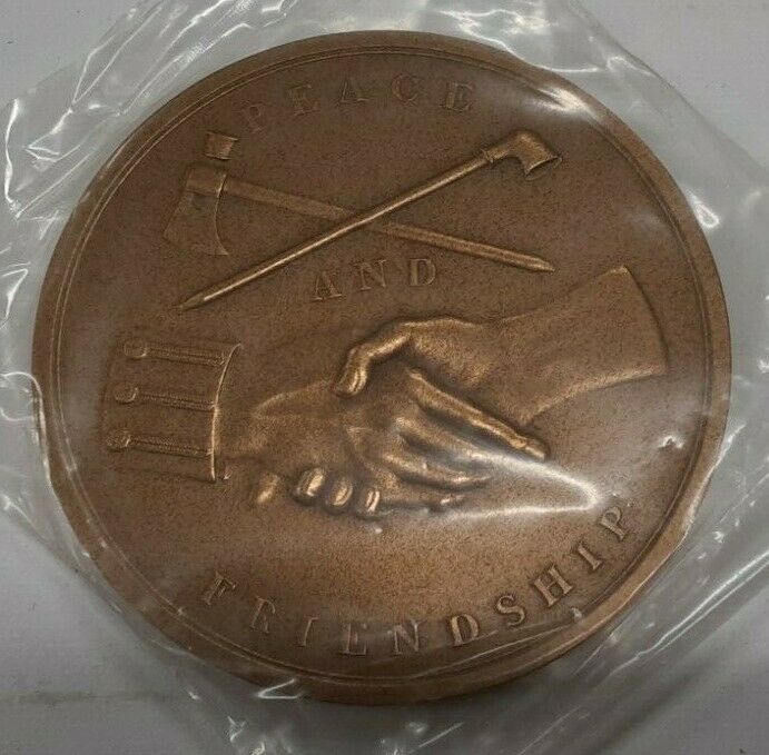 U.S. Mint John Adams Presidential High Relief Bronze Indian Peace Medal
