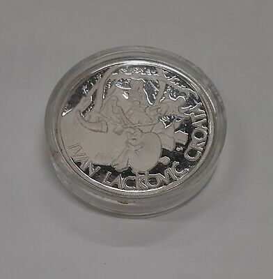 Croatia Ivan Lackovic .925 Silver Medal in Capsule